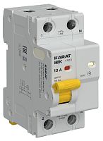 KARAT Устройство защиты от дугового пробоя 1P+N 10A IEK | код KA-DP10-1-010 | IEK