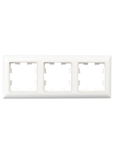 Рамка 3-м BRITE РУ-3-Бр бел./бел. | код BR-M32-12-K01 | IEK фото 3
