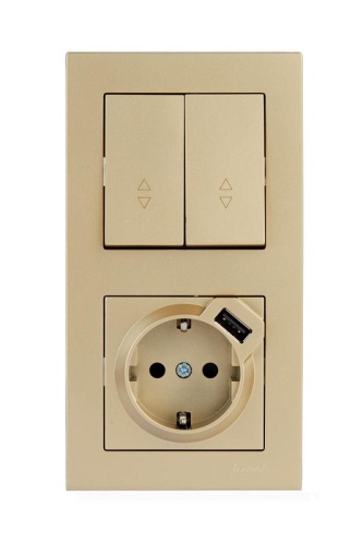 VESNA Рамка 2-ая вертикальная б/вст золото | код 742-3600-152 | LEZARD фото 3