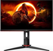Монитор AOC 23.8 Value Line Q24G2A черный/красный IPS LED 16:9 HDMI M/M матовая HAS Piv 350cd 178гр/178гр 2560x1440 165Hz FreeSync Premium DP QHD 4.78кг | код 2028096 | AOC