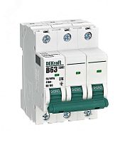 Выключатель автоматический 3Р 63А х-ка B ВА-103 6кА | код 12247DEK | Dekraft