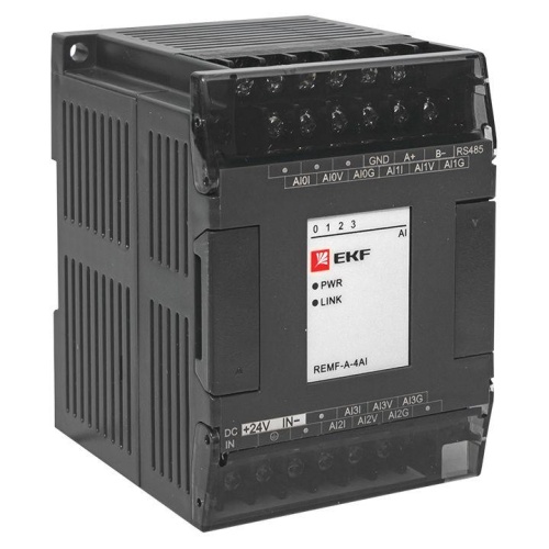 Модуль аналогового ввода REMF 4 PRO-Logic | код REMF-A-4AI | EKF