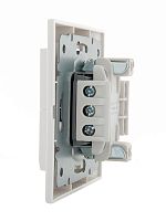 DERIY Выключатель проходной х2 ПБТ белый | код 702-0202-106 | Lezard