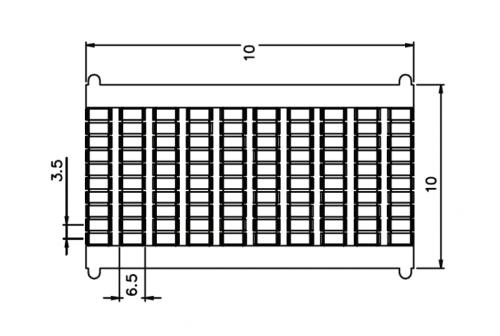 TMB3.5-100/41...50 Маркировка клемм серии TP TC шириной 3.5 мм с нумерац. 41...50, шт | код TMB3.5-100/41...50 | SUPU