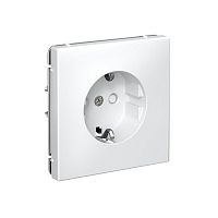 Розетка ArtGallery 16А с заземл. со шторками быстрозажим. клем. механизм бел. SE GAL000145S