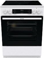 Плита Электрическая Gorenje GEC6C40WD белый стеклокерамика (без крышки) | код 1864047 | GORENJE