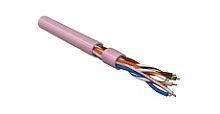 Hyperline UUTP4-C5E-S24-IN-LSZH-PK-100 (100 м) Кабель витая пара, неэкран. U/UTP, категория 5e, 4 пары (24 AWG), одножильный (solid), LSZH, нг(А)-HF, -20°C – +75°C, розовый - гарантия: 15 лет компонентная, 25 лет системная | код 444260 | Hy