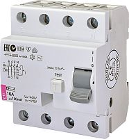 Реле дифференциальное (УЗО) EFI-4 16/0,1 тип AC (10kA) | код 002063141 | ETI