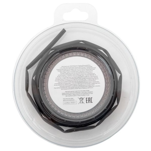 Термоусаживаемая трубка ТУТ нг 4/2 черная ролик 2 м EKF | код tut-4-b-b | EKF фото 4