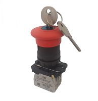 Выключатель Briswik КМЕ 5602м -К красный IP65 УХЛ2 10А 0но+2нз | код aB-PV-5Ai-0223 | Briswik