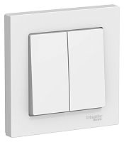 ATLASDESIGN 2-клавишный ВЫКЛЮЧАТЕЛЬ, сх.5, 10АХ, в сборе, ЛОТОС | код ATN001352 | Systeme Electric