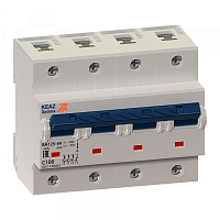 Выключатель автоматический четырехполюсный (3п+N) OptiDin BM125 100А D 10кА (BM125-4ND100-14ln-УХЛ3) | код. 138605 | КЭАЗ 