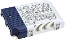 Источник питания AC-DC, 60Вт, стабилизатор тока, вход 180…295В AC, 47…63Гц /254…417В DC, выход 500…1400мA/2…90В, ККМ, изоляция 3750В AC, в кожухе 123.5х81.5х23мм, -30…+60С, Bluetooth | код LCM-60BLE | MeanWell