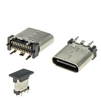 Разъём USB RUICHI USB3.1 TYPE-C 24PF-009, 24 контакта | код 107829 | Ruichi