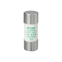 Вставка плавкая цилиндр., 125A, 500VAC, 120kA, 22х58mm, тип aM | код C22-125AM | CHFE