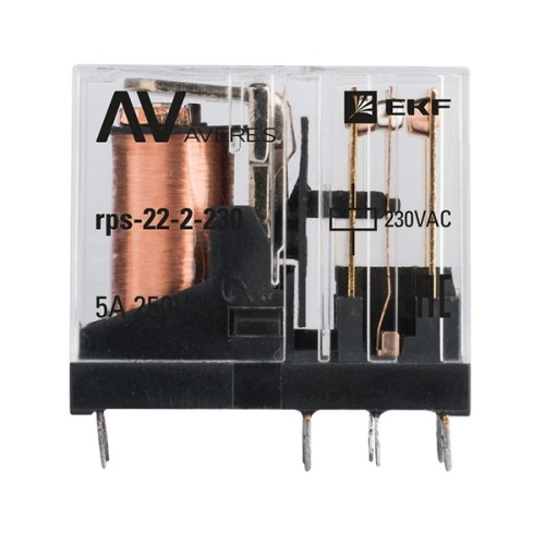 РП slim 22/2 5A 230В AC AVERES | код rps-22-2-230 | EKF фото 3