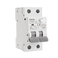 Дифф. авт. выключатель GYR9NM-B10-30mA, 1P+N, 10A, хар-ка B, 6 kA, 30mA, тип AC, 2M | код GYR9NMB1030MA | GEYA