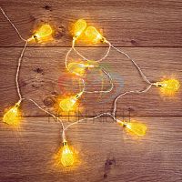Гирлянда светодиодная "Восточные фонарики" 10LED желт. 1.5м питание 2хАА провод прозр. | код 303-071 | Neon-Night