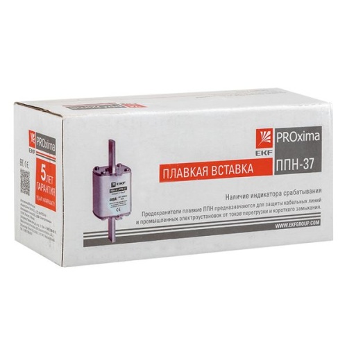 Плавкая вставка ППН-37 400/50А габарит 2 PROxima | код fus-37/400/50 | EKF фото 5 Плавкая вставка ППН-37 400/50А габарит 2 PROxima | код fus-37/400/50 | EKF фото 5