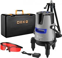Уровень лазер. Deko DKLL02RB PRO SET 2 2кл.лаз. 635нм цв.луч. красный 2луч. (065-0102-1) | код 1882379 | DEKO