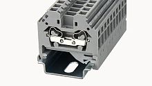 WS4-SD-01P-11-00Z(H), Клемма пружинная WS, 4 мм.кв., боковое подключение, серый, шт | код 11030000295 | DEGSON