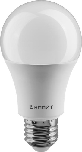 Лампа светодиодная 61 150 OLL-A60-15-230-4K-E27 грушевидная 15Вт | Код. 61150 | ОНЛАЙТ