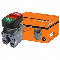 Кнопка двойная MPD2 22 мм² 24В, IP40, Красный | код. SQ0747-0062 | TDM