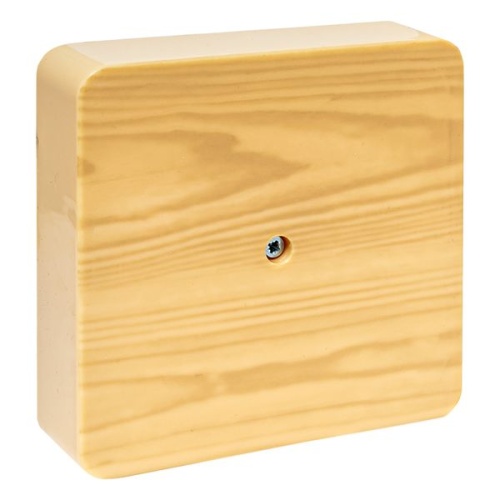 Коробка разветвительная KMP-030-032 (100х100х28) светлое дерево PROxima | код plc-kmr-030-032-s | EKF фото 2