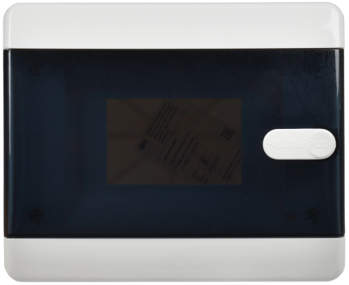 UNION Compact Корпус пластиковый ЩРН-П-6 IP41 черная прозрачная дверь IEK | код UIC-KP12-N-06-41-K01 | IEK фото 3