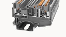 DS2.5-MT-01P-11-00Z(H), Клемма PUSH-IN, 2.5 мм.кв., с размыкателем, серый, шт | код 11040000201 | DEGSON