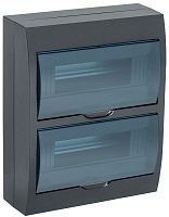 KREPTA 3 Корпус пластиковый ЩРН-П-24 IP41 черный | код MKP12-N-24-41-K02 | IEK