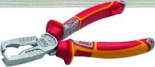 Клещи для разделки кабеля MultiCutter диэлектрические1000В VDE 180 мм, покр.Crom,рукоятки SoftGripp3K | код 1451-49-VDE-180 | NWS