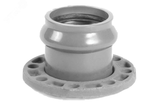 Патрубок раструбный с металлическим фланцем 90x80 мм | код 2181150 | Хемкор