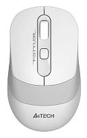 Мышь A4Tech Fstyler FG10S белый/серый оптическая (2000dpi) silent беспроводная USB для ноутбука (4but) | код 1204069 | A4TECH