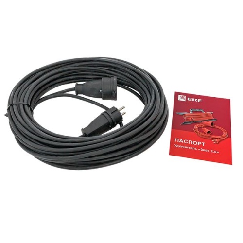 Удлинитель Зевс 2.0 30м с заземлением КГ 3*1,5 16А/3,5кВт IP44 PROxima | код USB02-16-315-1-30-IP44 | EKF фото 2
