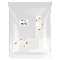 Коннектор для трехфазного шинопровода STR-30-W-CN-LE типа LE угловой наружный белый | код Б0049698 | ЭРА