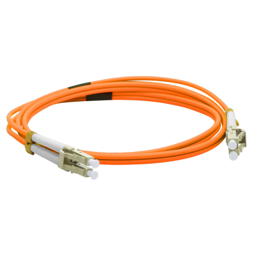 Патч-корд оптический LANMASTER, LSZH, дуплексный, LC/PC-LC/PC, MM 50/125, 5.0 м | код LAN-2LC-2LC/OM2-5.0 | LANMASTER