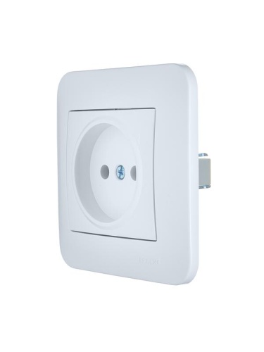 Розетка 1-м СП ASTI 16А IP20 без заземл. термопласт в сборе бел. LEZARD 7081-0202-121B фото 3