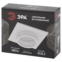 Встраиваемый светильник алюминиевый KL88 WH MR16/GU5.3 белый | код Б0054354 | ЭРА