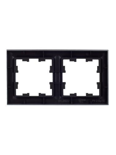 BRITE Рамка 2-местная РУ-2-БрТБ темная бронза | код BR-M22-K45 | IEK фото 3