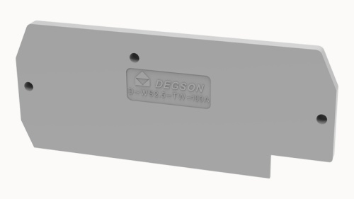 D-WS2.5-TW-01P-11-100Z(H), Концевая крышка, для WS2.5-TW, серый, шт | код 11060000111 | DEGSON