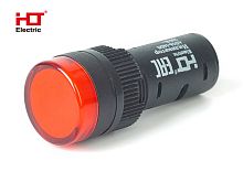 Лампа AD16-16DS(LED)матрица d16мм красный 230В IP40 HLT | код 085-06-04 | HLT