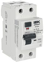 ARMAT ВДТ R10N 2P 25А 300мА тип B IEK | код AR-R10N-2-025B300 | IEK