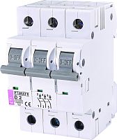 Автоматический выключатель ETIMAT 6 3p D 2A (6kA) | код 002164508 | ETI