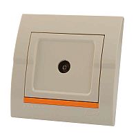 DERIY Розетка ТВ прох. крем | код 702-0303-129 | Lezard