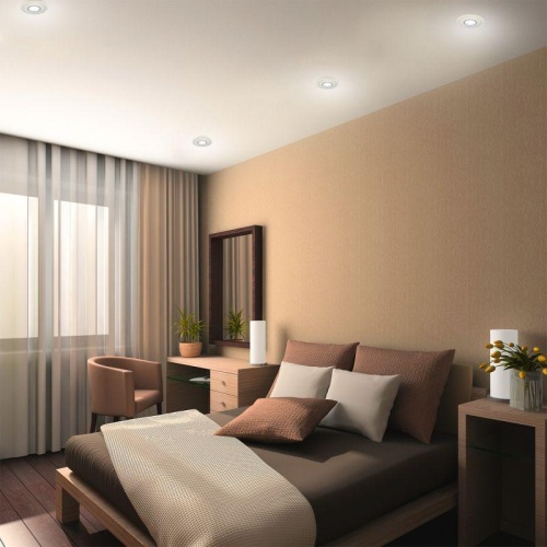 Светильник светодиодный Backlight 3Вт GU5.3 3000К IP20 170-260В ДВО круг GAUSS BL137 фото 2