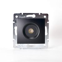 Розетка ТВ оконечная чёрный бархат (10шт/120шт) KARINA | код 707-4288-130 | Lezard