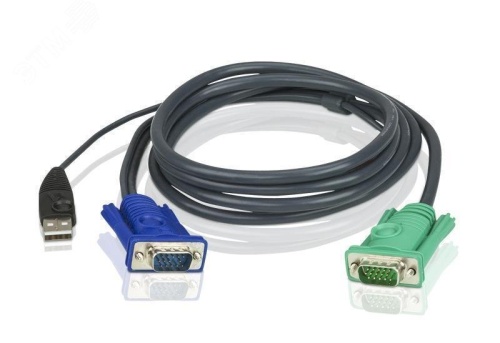 Кабель KVM VGA, USB, 1.2 метра | код 2L-5201U | Aten