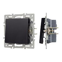 Механизм выключателя одноклавишный проходной SWT-MKP1-PL-BK (250В 16А) Arlight 043715