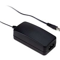 Источник питания AC-DC адаптер, 15Вт, вход 90…264В AC/135…370В DC, выход 24В/0.625A, изоляция 3000В AC, размеры 80х39х27.7мм, -20…+70С, тип штекера P1J, розетка питания IEC320-C8 | код SGAS15B24-P1J | MeanWell